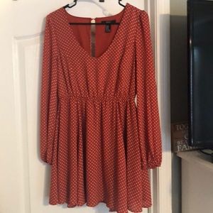 Short rust colored dress